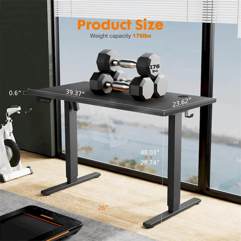 Height Adjustable Standing Desk with Electric Motor