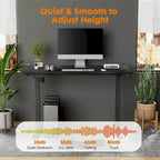 Height Adjustable Standing Desk with Electric Motor