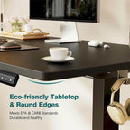 Height Adjustable Standing Desk with Electric Motor