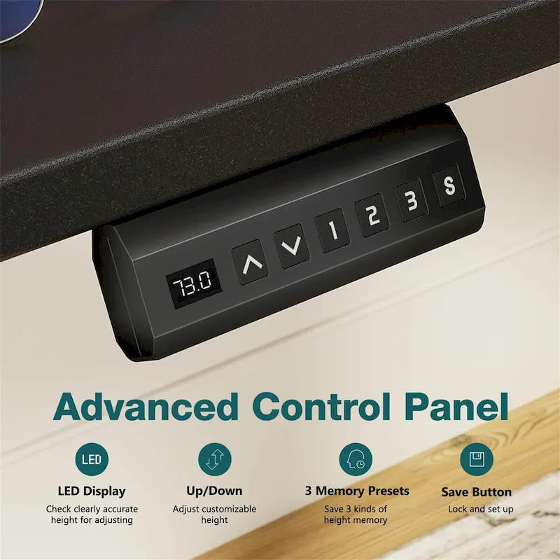 Height Adjustable Standing Desk with Electric Motor