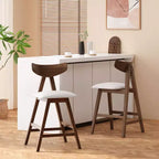 Lot de 2 tabourets de bar Christopher Knight Home Stocker rembourrés hauteur comptoir