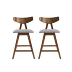 Christopher Knight Home Set of 2 Stocker Upholstered Counter Height Barstools