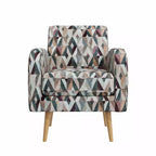 Fauteuil d'appoint Mindy de Handy Living, motif Prism, style moderne du milieu du siècle