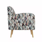 Fauteuil d'appoint Mindy de Handy Living, motif Prism, style moderne du milieu du siècle
