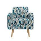 Fauteuil d'appoint Mindy de Handy Living, motif Prism, style moderne du milieu du siècle