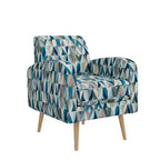 Fauteuil d'appoint Mindy de Handy Living, motif Prism, style moderne du milieu du siècle