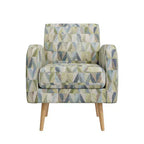 Fauteuil d'appoint Mindy de Handy Living, motif Prism, style moderne du milieu du siècle