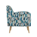 Fauteuil d'appoint Mindy de Handy Living, motif Prism, style moderne du milieu du siècle