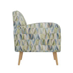 Fauteuil d'appoint Mindy de Handy Living, motif Prism, style moderne du milieu du siècle