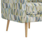 Fauteuil d'appoint Mindy de Handy Living, motif Prism, style moderne du milieu du siècle