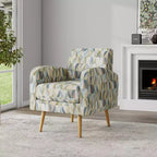 Handy Living Mindy Mid-Century Modern Accent Armchair Prism Pattern