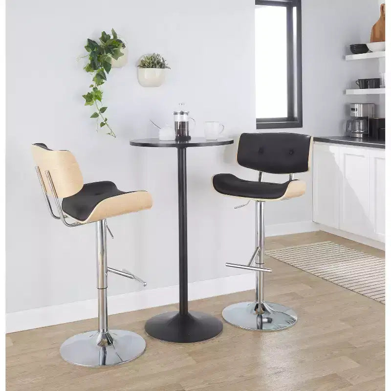 Lot de 2 tabourets de bar pivotants réglables Lombardi LumiSource