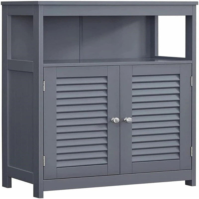 Freestanding Bathroom Floor Cabinet with Open Shelf and 2 Drawers