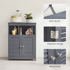 Freestanding Bathroom Floor Cabinet with Open Shelf and 2 Drawers