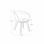 Set of 2 Dining Chairs with Wood Legs