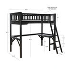 Twin Study Loft Bed